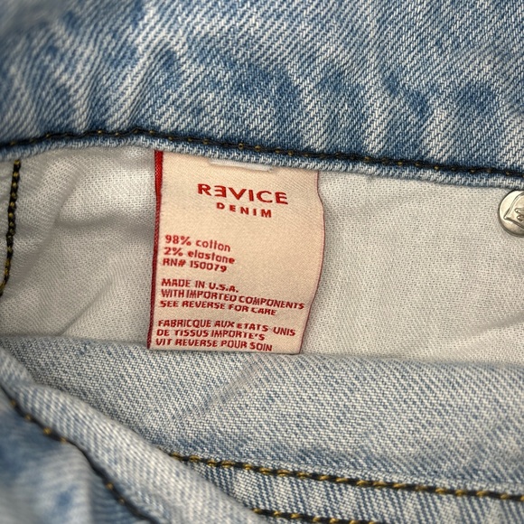 Revice Button Fly Closure Light Wash Jeans - Size 29 - Picture 10 of 10